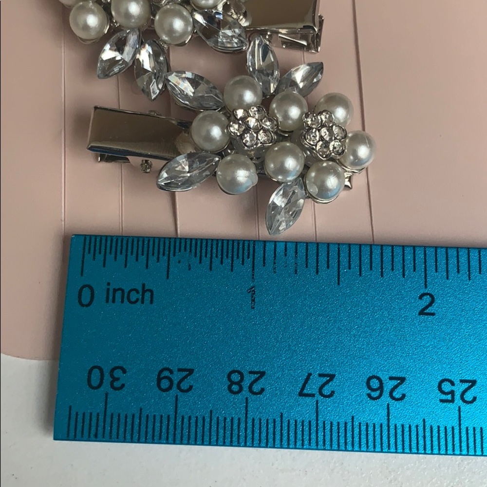 Hair pins pearl silver Bridal Weddings parties clips. New - Picture 6 of 8